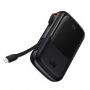 Baseus Baseus Powerbank 10000mAh 20W Baseus Qpow Pro Overseas Edition + USB C 3A Cable - Black