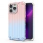 - Hurtel Ombre Protect Case for iPhone 14 Pro armored cover pink and blue