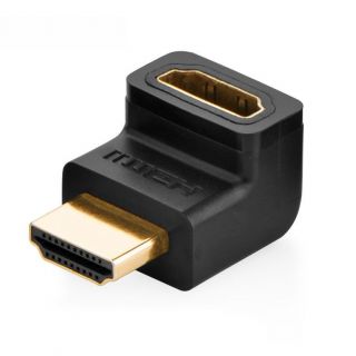 -&nbsp;Ugreen HDMI  male  HDMI  female  black adapter  HD112  Black