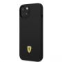 Ferrari FEHMSIP14MBK iPhone 14 Plus 6.7" black / black hardcase Silicone Metal Logo Magsafe