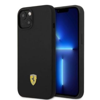 Ferrari&nbsp;FEHMSIP14SBK iPhone 14 6.1" black / black hardcase Silicone Metal Logo Magsafe
