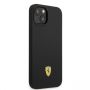 FEHMSIP14SBK iPhone 14 6.1" black / black hardcase Silicone Metal Logo Magsafe
