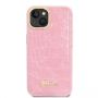 Guess Guess Croco Collection case for iPhone 14 Plus - pink