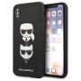 - Karl Karl Saffiano Karl&Choupette Head case for iPhone X / XS black