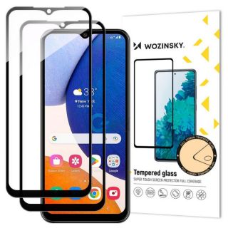 -&nbsp;Wozinsky - Wozinsky 2x Full Glue Tempered Glass Samsung Galaxy A14 5G  /  A14 9H Full Screen Tempered Glass with Black Frame