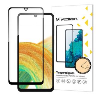 -&nbsp;Wozinsky - Wozinsky Full Glue Tempered Glass Tempered Glass For Samsung Galaxy A34 5G 9H Full Screen Cover With Black Frame