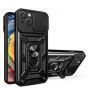 - Hurtel - Hybrid Armor Camshield case for Huawei nova Y90 armored case with camera cover black