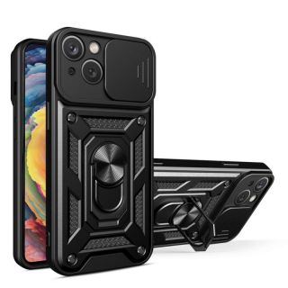 -&nbsp;Hurtel - Hybrid Armor Camshield case for Huawei nova Y90 armored case with camera cover black