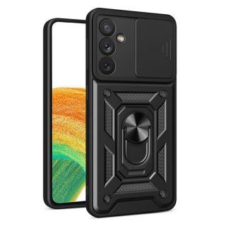 -&nbsp;Hurtel - Hybrid Armor Camshield case for Samsung Galaxy A34 5G armored case with camera cover black