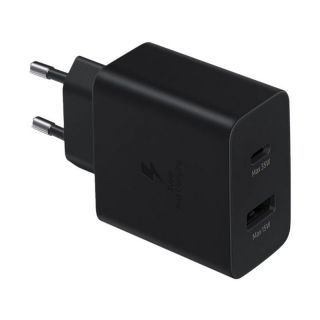 Samsung USB-C  /  USB-A wall charger 35W black  EP-TA220NBEGEU melns