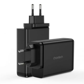 -&nbsp;Choetech Choetech charger GaN 140W 4 ports  2x USB C, 2x USB  black  PD6005