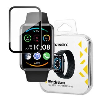 -&nbsp;Wozinsky - Wozinsky Full Glue Tempered Glass Tempered Glass For Huawei Watch Fit 2 9H Full Screen Cover With Black Frame