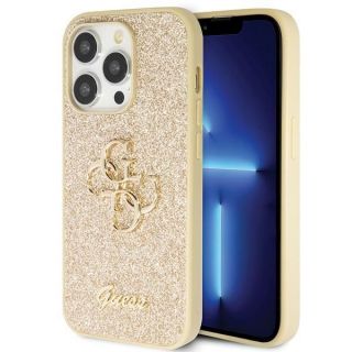 GUESS&nbsp;Guess Guess GUHCP14LHG4SGD case for iPhone 14 Pro - gold Glitter Script Big 4G