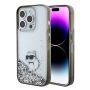 - Karl Karl Liquid Glitter Choupette case for iPhone 15 Pro Max transparent
