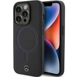 - Mercedes-Benz Mercedes Smooth Leather MagSafe case for iPhone 15 Pro Max black