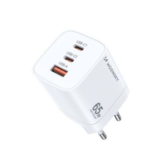 -&nbsp;Wozinsky Wozinsky CGWCW 65W USB-A  /  2 x USB-C GaN wall charger white