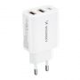 - Wozinsky Wozinsky CWCUCW 30W USB-C  /  2 x USB-A wall charger white