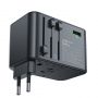 - Acefast Acefast Z1 GaN 75W PD travel charger adapter 3x USB-C 2x USB-A black