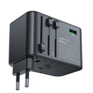 - Acefast Acefast Z1 GaN 75W PD travel charger adapter 3x USB-C 2x USB-A black