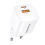 - Wozinsky Wozinsky CMWCW 20W USB-C  /  USB-A wall charger white