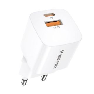 -&nbsp;Wozinsky Wozinsky CMWCW 20W USB-C  /  USB-A wall charger white