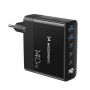 - Wozinsky Wozinsky CGWCB 140W GaN wall charger 3 x USB-C  /  2 x USB-A black