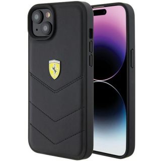 Ferrari&nbsp;FEHCP15MRDUK iPhone 15 Plus 6.7'' black / black hardcase Quilted Metal Logo