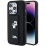 - Karl Karl Gripstand Saffiano Karl&Choupette Pins case for iPhone 15 Pro black