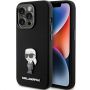 - Karl Karl Silicone Ikonik Metal Pin case for iPhone 15 Pro black