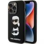- Karl Karl Silicone Karl&Choupette Head case for iPhone 15 Pro Max black