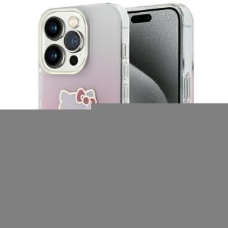 -&nbsp;Hello Kitty Hello Kitty IML Gradient Electrop Kitty Head case for iPhone 13 Pro  /  13 pink