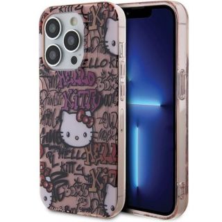 -&nbsp;Hello Kitty Hello Kitty IML Tags Graffiti case for iPhone 14 Pro pink
