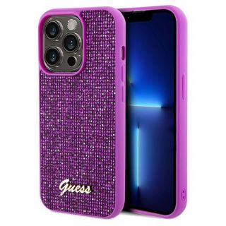 GUESS&nbsp;Guess Guess Disco Metal Script case for iPhone 14 Pro - fuchsia