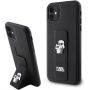 - Karl Karl Gripstand Saffiano Karl&Choupette Pins case for iPhone 11  /  Xr black