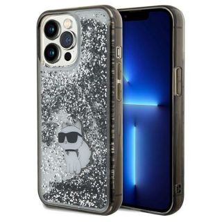 -&nbsp;Karl Karl Liquid Glitter Choupette case for iPhone 13 Pro  /  13 transparent