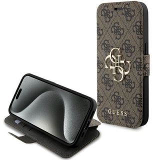 GUESS&nbsp;Guess Guess 4G Metal Logo case for iPhone 15 Pro Max - brown