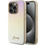 GUESS Guess Guess Saffiano Iridescent Script case for iPhone 14 Pro Max - gold