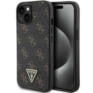GUESS&nbsp;Guess Guess 4G Triangle Metal Logo case for iPhone 15 Plus  /  14 Plus - black
