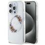 GUESS Guess Guess IML Flowers Wreatch MagSafe iPhone 15 Pro Max Case - Clear
