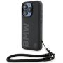 BMW BMW BMW Signature Leather Wordmark Cord case for iPhone 15 Pro - black