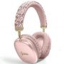 GUESS Guess Guess GCube Metallic Script Logo Bluetooth on-ear headphones - pink