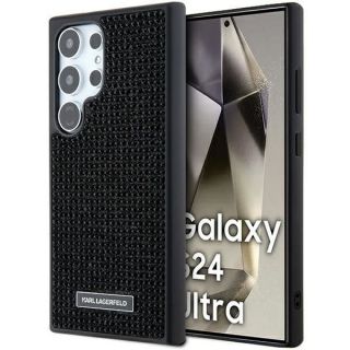 -&nbsp;Karl Karl Rhinestone Metal Logo case for Galaxy S24 Ultra black