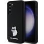 - Karl Karl Silicone Choupette Metal Pin case for Galaxy S23+ black