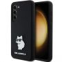- Karl Karl Silicone Choupette Metal Pin case for Galaxy S23 black