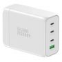 - Silver Monkey Silver Monkey SMA152 130W GaN charger 3xUSB-C PD USB-A QC 3.0 with detachable power cable white