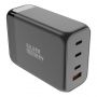 - Silver Monkey Silver Monkey SMA155 200W GaN charger 3xUSB-C PD USB-A QC 3.0 with detachable power cable black
