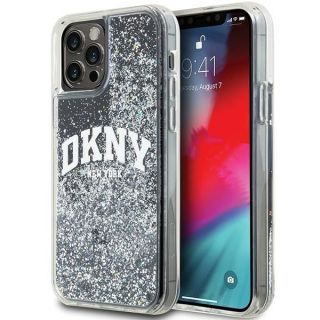 DKNY&nbsp;DKNY DKNY Liquid Glitter Big Logo iPhone 12 Pro / 12 Case - Black