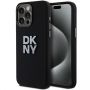 DKNY DKNY DKNY Liquid Silicone Metal Logo iPhone 15 Pro Max Case - Black