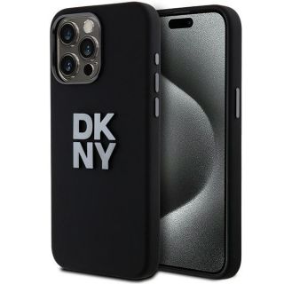 DKNY&nbsp;DKNY DKNY Liquid Silicone Metal Logo iPhone 15 Pro Max Case - Black