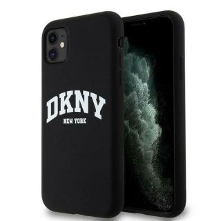 DKNY&nbsp;DKNY DKNY Liquid Silicone White Printed Logo MagSafe Case for iPhone 11 / Xr - Black